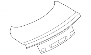 Ford Mustang mk6 15 trunk lid - coupe under spoiler