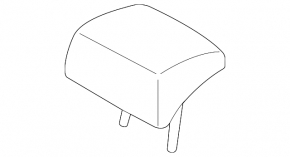 Rear center headrest Mazda 6 14-17 black leather