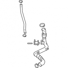 Left pipe Lincoln MKZ 17-20 2.0T