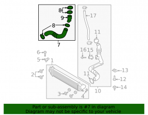 Left pipe Lincoln MKZ 17-20 2.0T