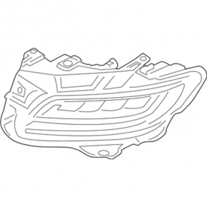 Headlight front left complete Lincoln Nautilus 19-21 LED