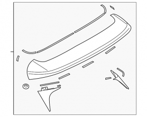 Mazda CX-5 13-16 Tailgate Spoiler