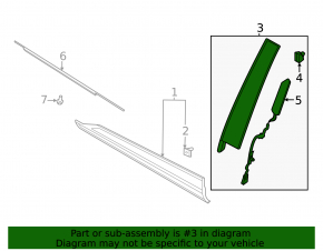 Door trim side front right Ford Escape MK4 20-24