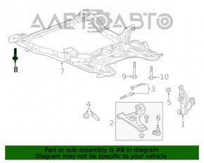 Front subframe mounting bolt 4pcs Buick Encore 17-19 90mm