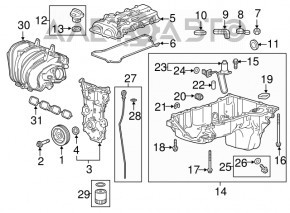 Intake manifold Cadillac CTS 14-19 2.0T