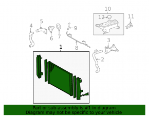 Toyota RAV4 09-12 3.5 Water Cooling Radiator