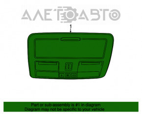 Front light Chrysler 300 11- without sunroof black