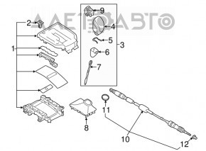 Gearshifter cover Subaru Impreza 17- GK