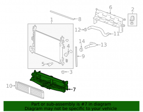 Lower radiator deflector Chevrolet Bolt 17-21