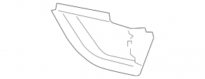 Front left air duct Audi Q7 4L 10-15 off road pkg