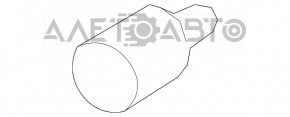 Bonnet bumper left Ford Fusion mk5 13-20 small OEM