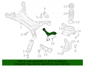 Upper rear right arm Nissan Maxima A36 16-