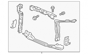 Honda Civic 11-15 radiator panel TV