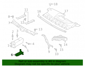 Front subframe reinforcement right Infiniti QX50 19-20