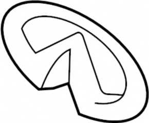 Infiniti M Q70 11-14 grille emblem