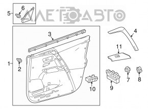 Side mirror plug front left Toyota Rav4 13-18