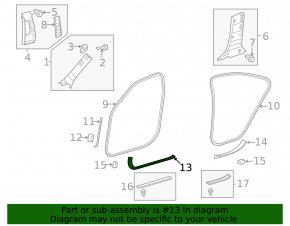 Lexus ES350 07-09 beige inner front right door sill plate
