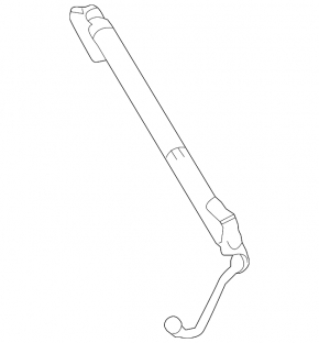Left tailgate shock absorber for Lexus NX200t NX300h 15-17 with electric drive