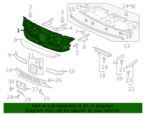 Honda Clarity 18-21 USA Grille Frame