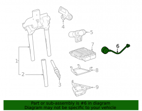 Knock sensor Mercedes CLA 250 14-19 2.0T
