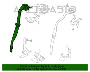 Seat belt rear left Mini Cooper Clubman R55 07-14
