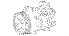 Lexus NX200t NX300 15-21 Air Conditioning Compressor