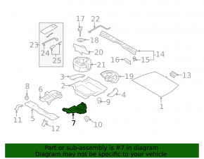 Foam plastic left Subaru Forester 14-18 SJ