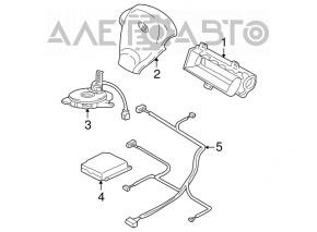 SRS airbag module airbag computer Hyundai Santa FE 01-06 for re-stitching