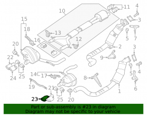 Exhaust pipe tip right inner Porsche Panamera 14-16 4.8 GTS with clamp