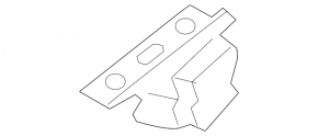 Left hood hinge for a Porsche Cayenne 19-26