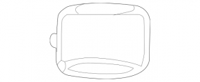 Antenna housing Mercedes W213 E 17-23