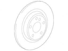Rear left brake disc Mercedes A-class V177 19-22 295/12mm