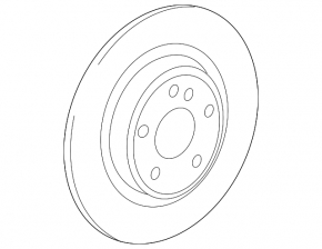 Rear left brake disc Mercedes A-class V177 19-22 295/12mm