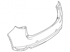Naked rear bumper for Mazda CX-5 17-21