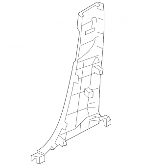 Lower right center pillar trim for Mazda CX-5 13-16
