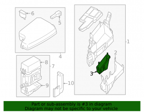 Mazda 6 18-21 underhood fuse box lower cover
