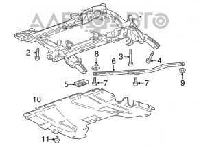 Front subframe Cadillac ATS 13-15 prerest rwd