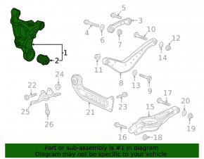 Chevrolet Malibu 16-23 rear right axle