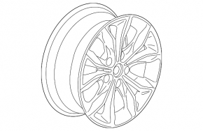 Wheel disk R17 x 7.5J Chevrolet Malibu 19- curb