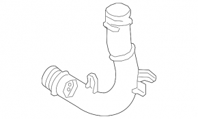 Intercooler pipe right second VW Atlas 18- 2.0T under the sensor, plastic