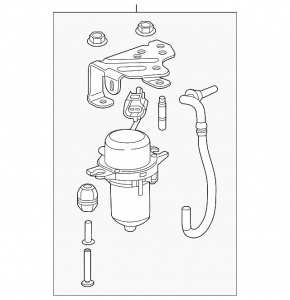 Buick Encore 16-21 LUV vacuum pump with bracket and tube
