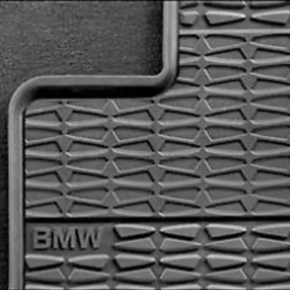 Set of floor mats for BMW 3 F30 12-18 rubber black