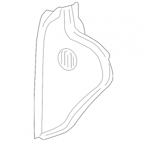 Left side front panel trim for Lexus ES250 ES300h ES350 19-26 black