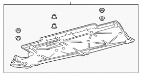 Bottom protection right Toyota Camry v70 20-24 AWD