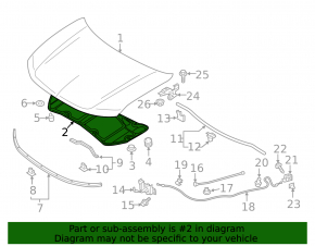 Mitsubishi Outlander 14-21 Hood Insulation