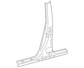 Body pillar central right Toyota Prius 30 10-15 on the body