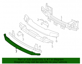 Lower front bumper absorber for Nissan Ariya 23-25