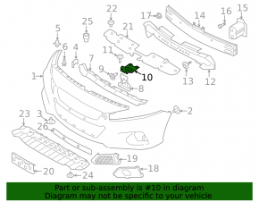 Nissan Altima 19 Hood Lock Bar - Upper