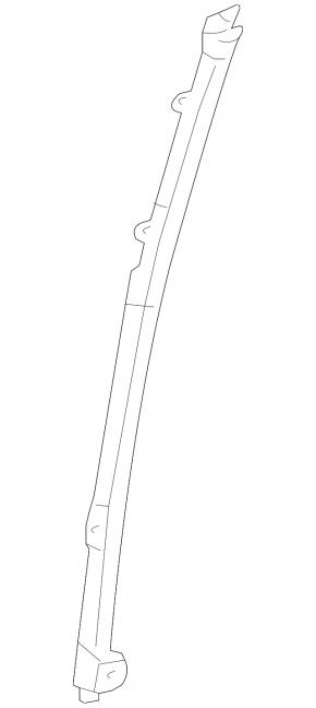 Long front right door glass guide for Toyota Sienna 11-20