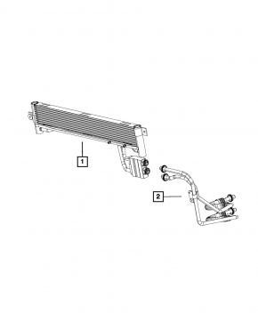 Jeep Cherokee KL 14-18 3.2 Automatic Transmission Cooling Tubes